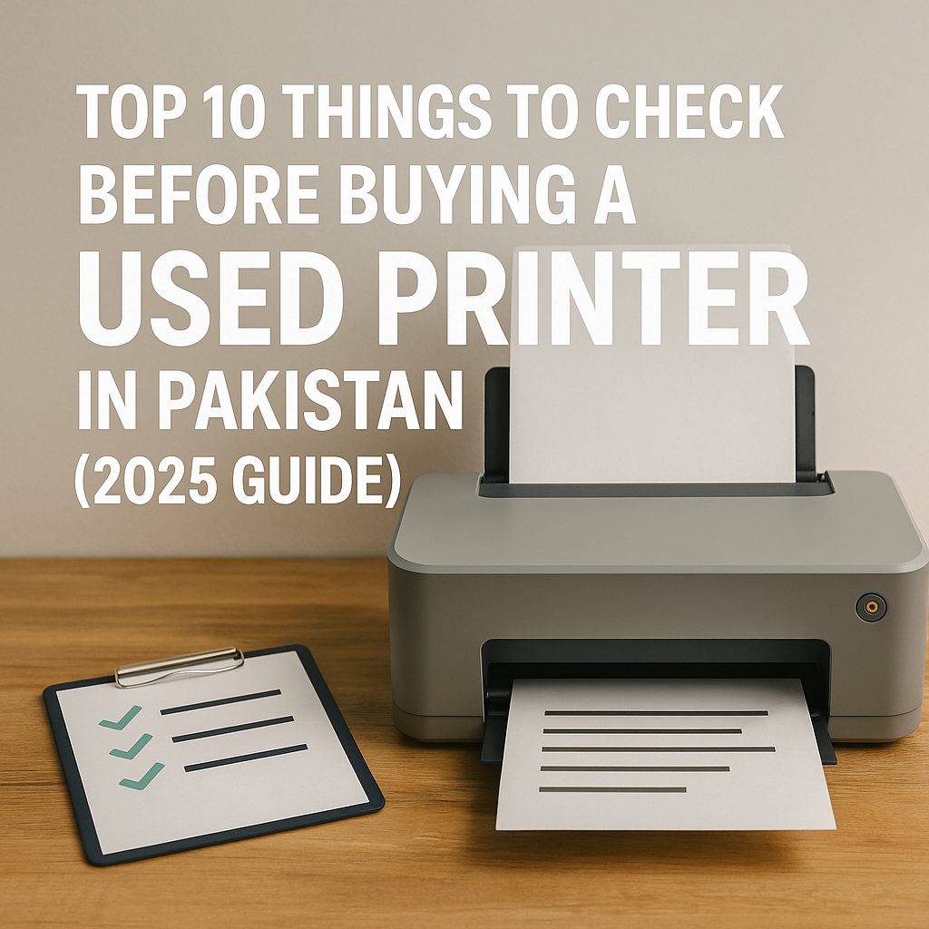 Top 10 Things to Check Before Buying a Used Printer in Pakistan (2025 Guide) - Blog Image