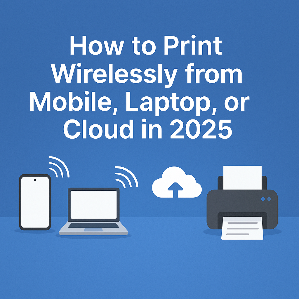 How to Print Wirelessly from Mobile, Laptop, or Cloud in 2025